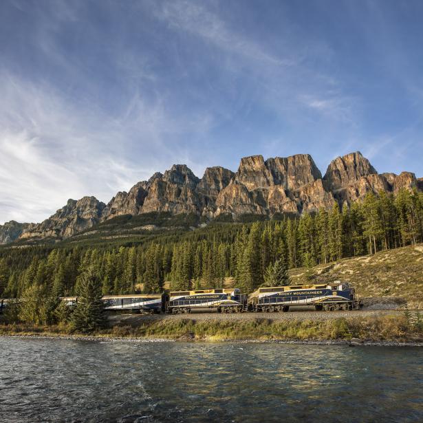 Image of Rocky Mountaineer train through the route