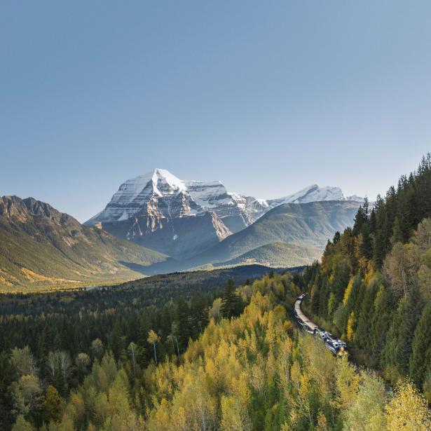Image of Rocky Mountaineer train through the route