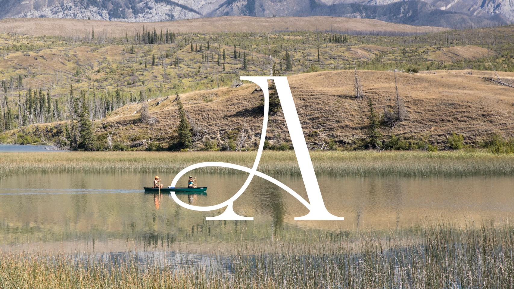 Footer image of landscape with Armstrong logo on it